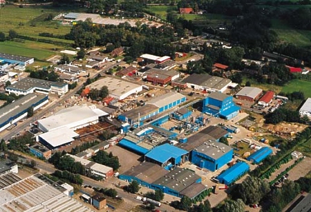 Luftbildaufnahme Firmengel�nde der Synthopol Chemie